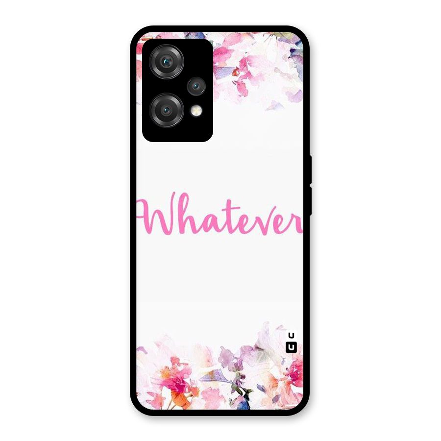 Flower Whatever Glass Back Case for OnePlus Nord CE 2 Lite 5G