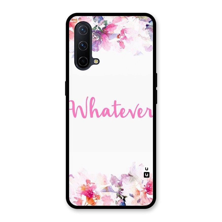 Flower Whatever Glass Back Case for OnePlus Nord CE 5G