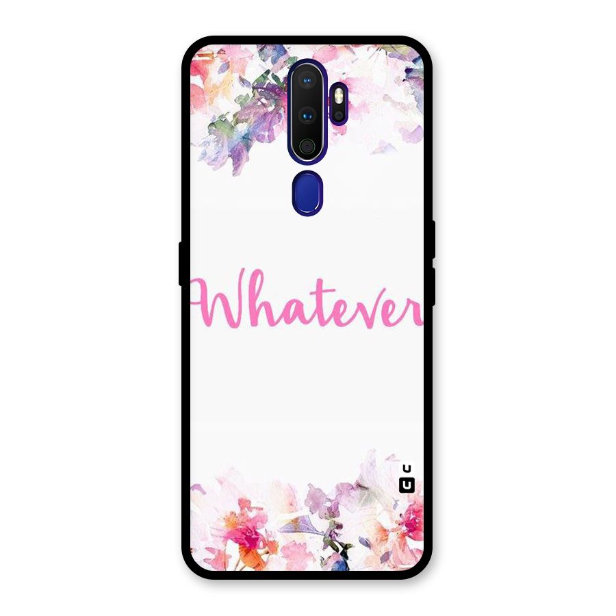 Flower Whatever Glass Back Case for Oppo A9 (2020)