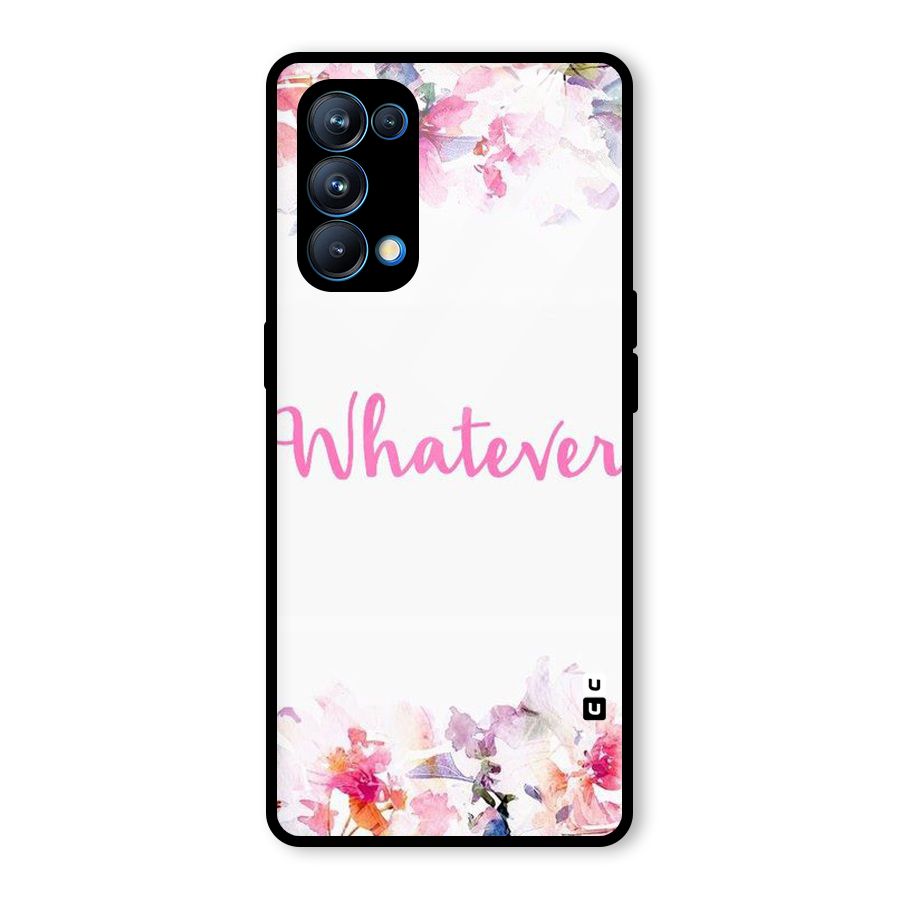 Flower Whatever Glass Back Case for Oppo Reno5 Pro 5G