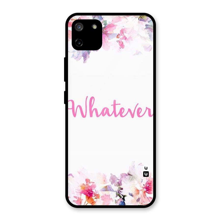 Flower Whatever Glass Back Case for Realme C11
