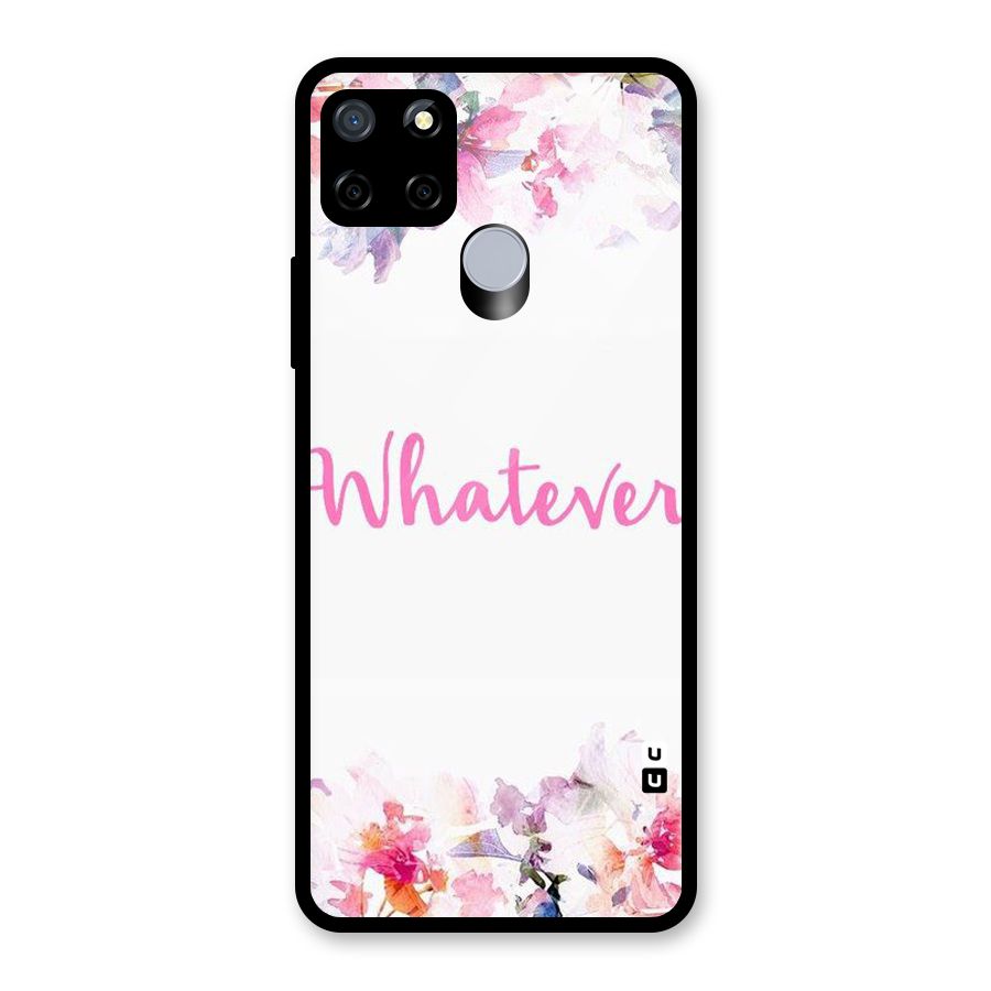 Flower Whatever Glass Back Case for Realme C12