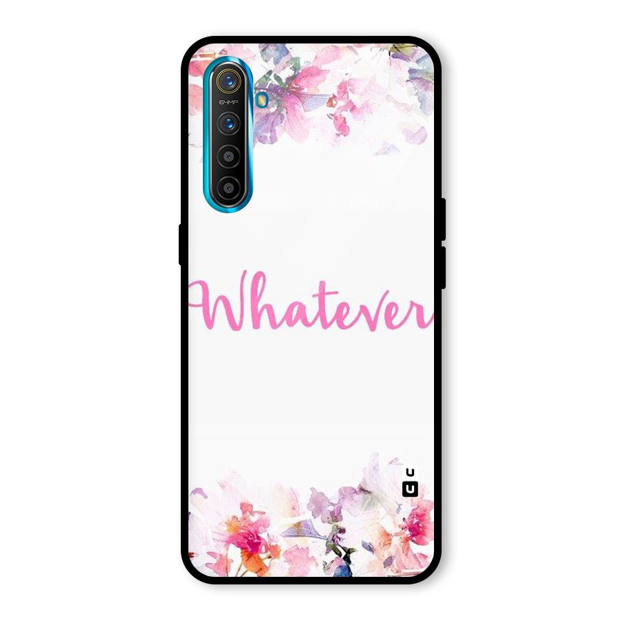 Flower Whatever Glass Back Case for Realme X2