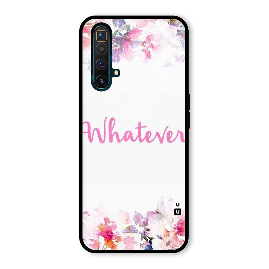 Flower Whatever Glass Back Case for Realme X3 SuperZoom