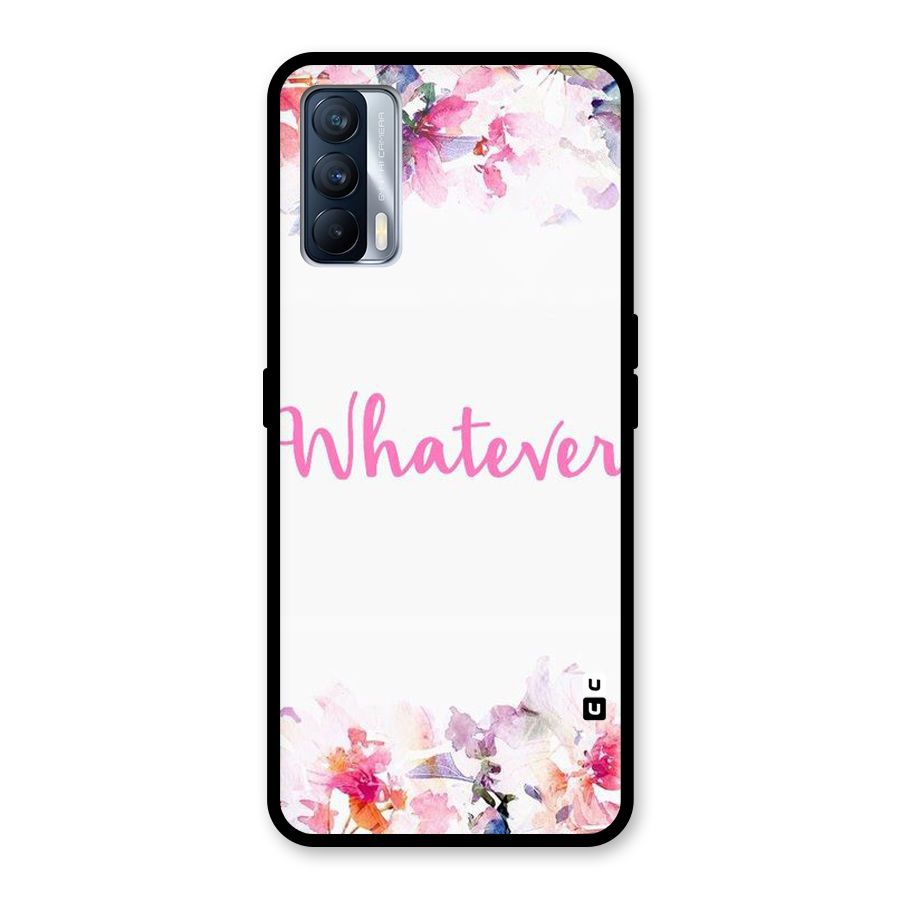 Flower Whatever Glass Back Case for Realme X7