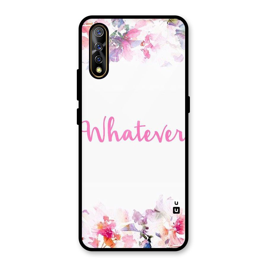 Flower Whatever Glass Back Case for Vivo S1
