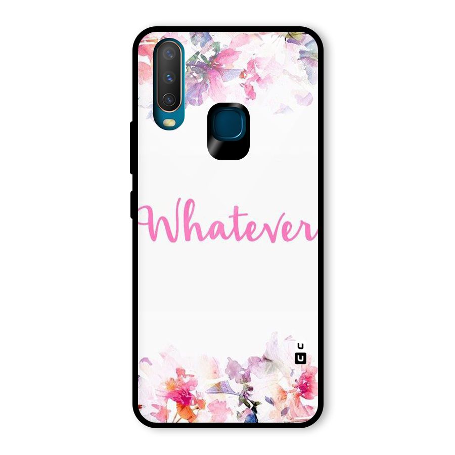 Flower Whatever Glass Back Case for Vivo U10