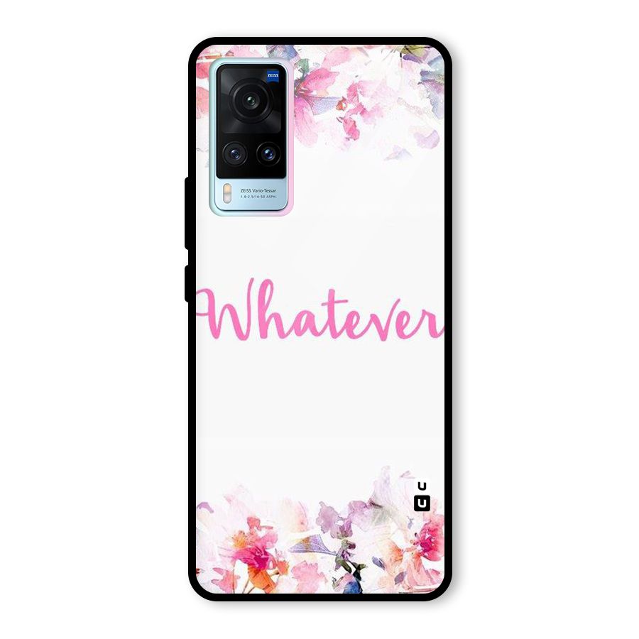 Flower Whatever Glass Back Case for Vivo X60