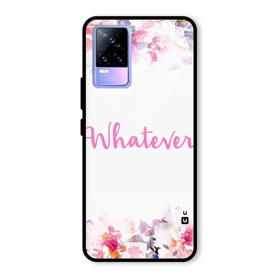 Flower Whatever Glass Back Case for Vivo Y73