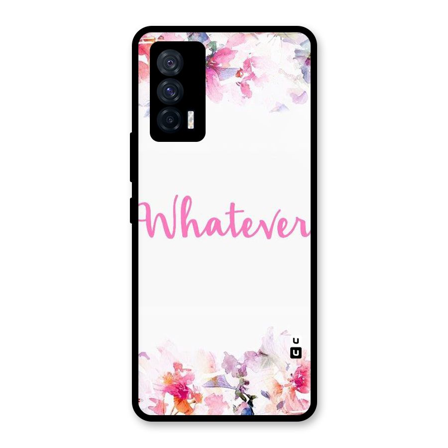 Flower Whatever Glass Back Case for Vivo iQOO 7 5G
