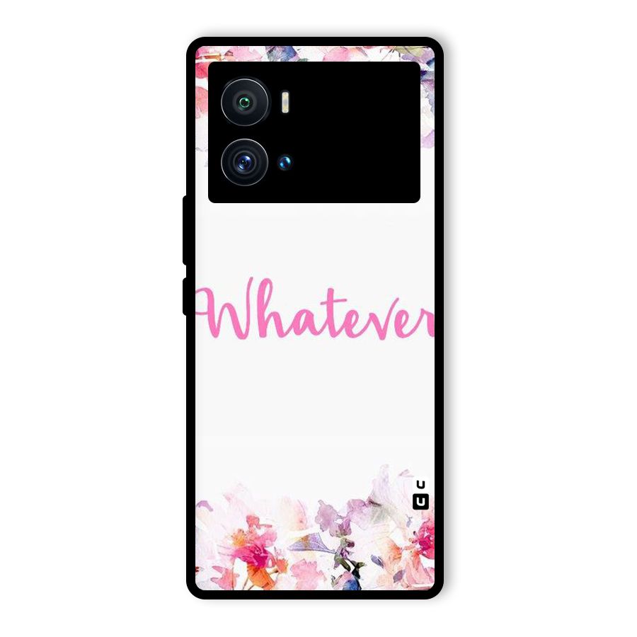 Flower Whatever Glass Back Case for Vivo iQOO 9 Pro