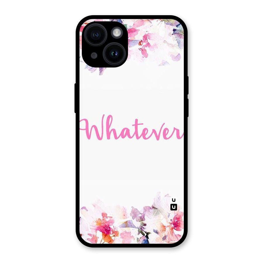 Flower Whatever Glass Back Case for iPhone 14