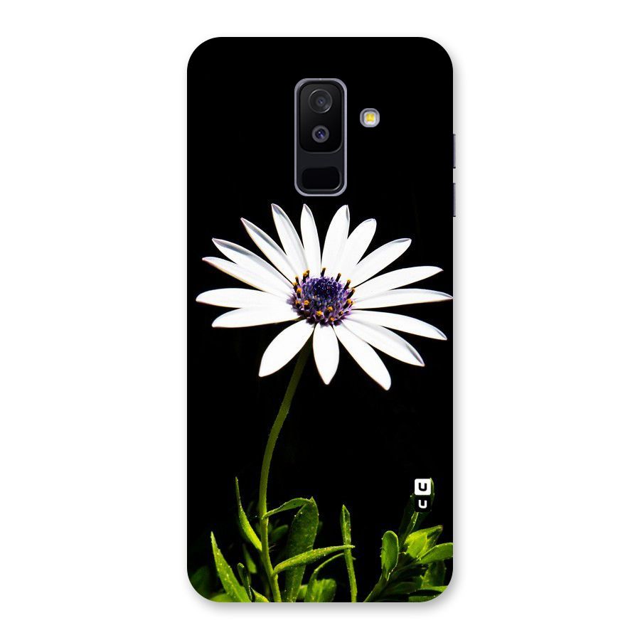 Flower White Spring Back Case for Galaxy A6 Plus