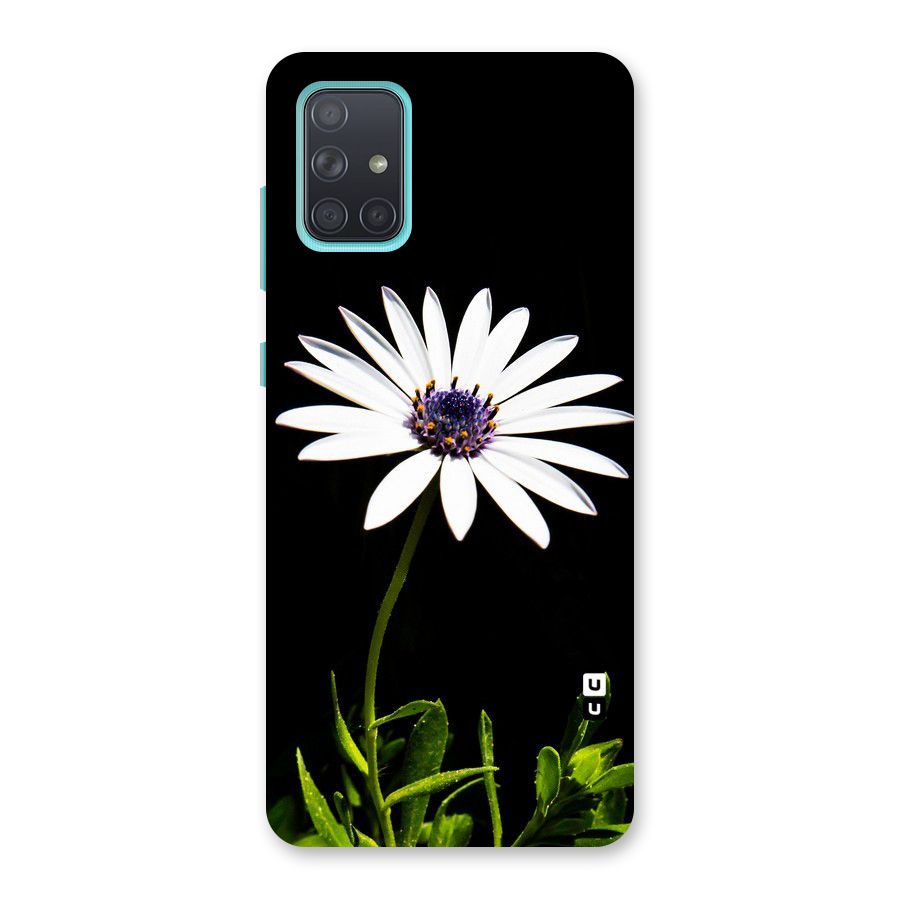 Flower White Spring Back Case for Galaxy A71