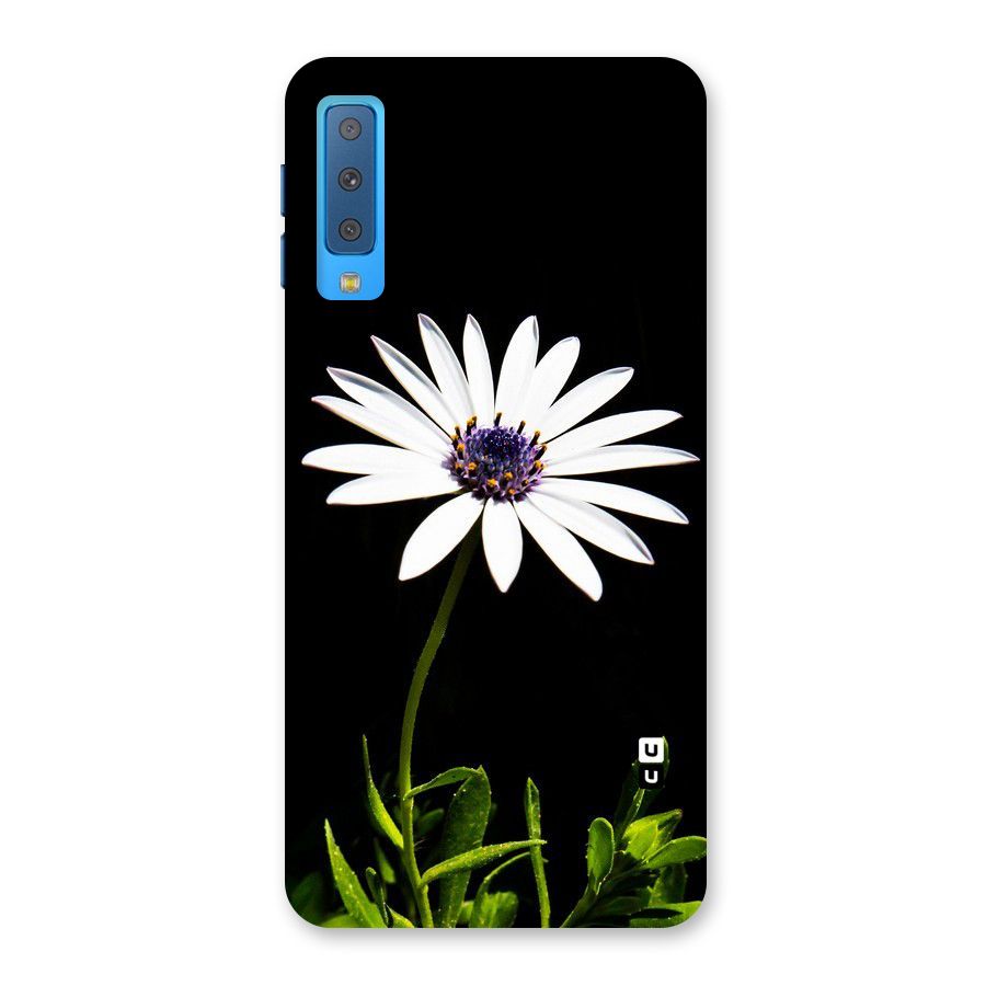 Flower White Spring Back Case for Galaxy A7 (2018)