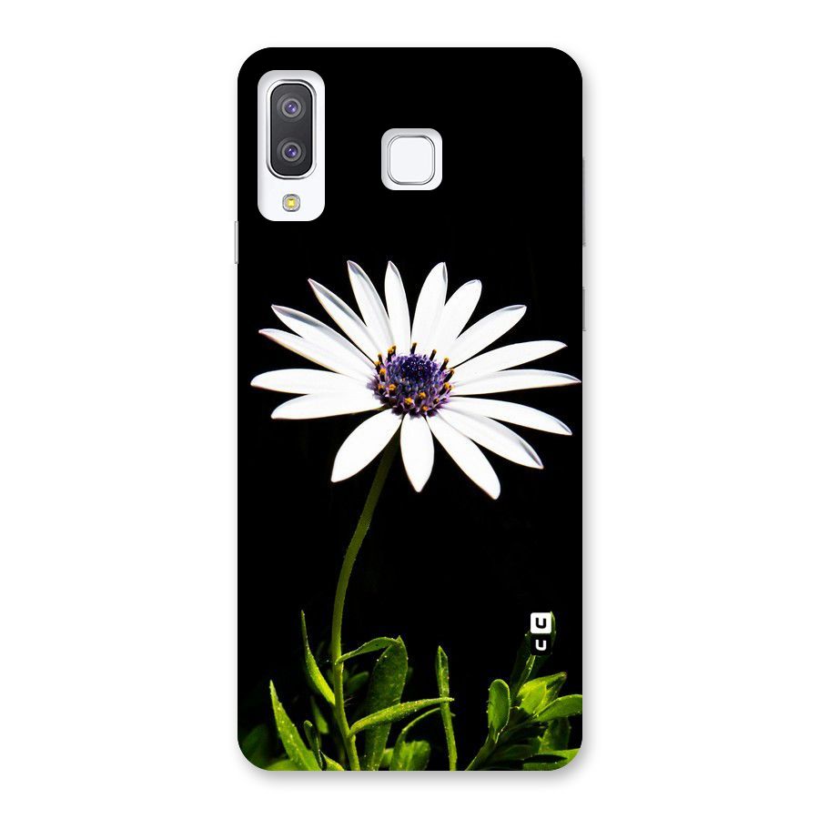 Flower White Spring Back Case for Galaxy A8 Star