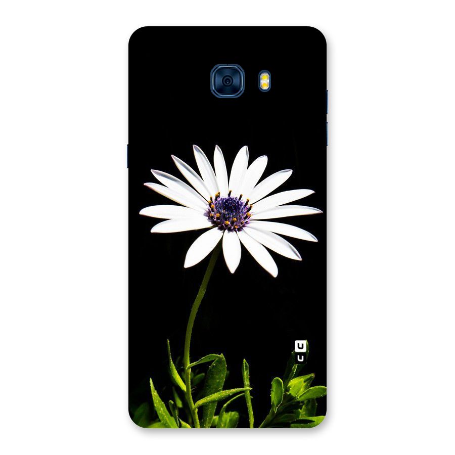 Flower White Spring Back Case for Galaxy C7 Pro