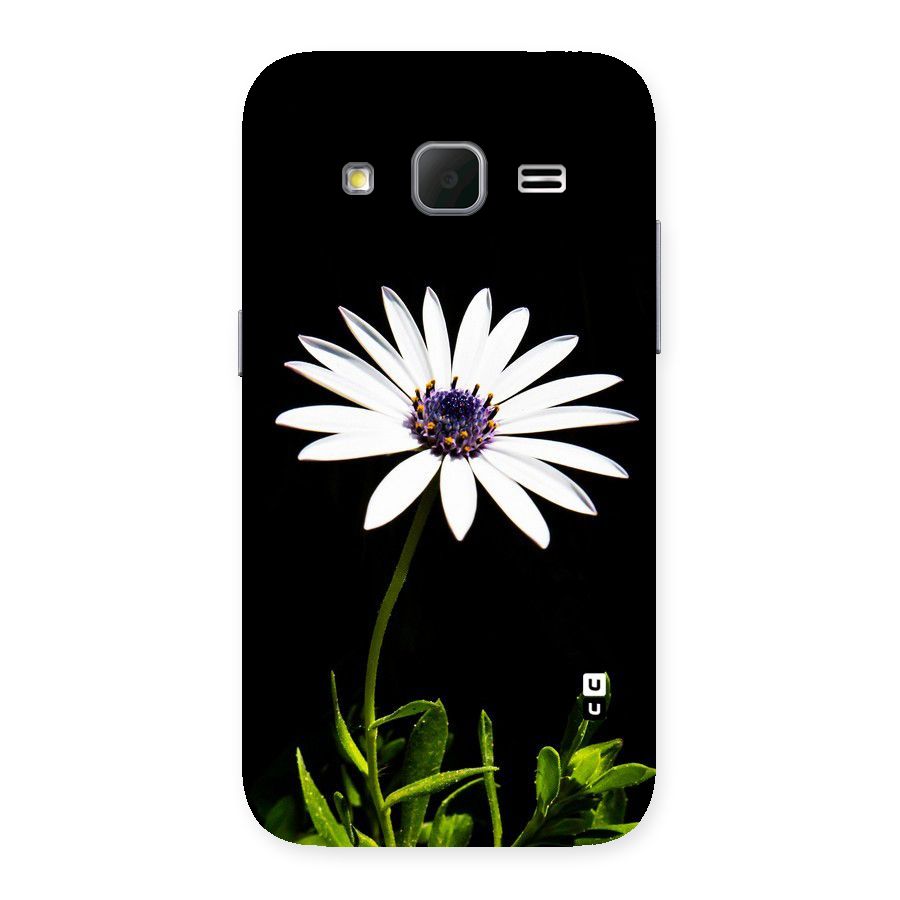 Flower White Spring Back Case for Galaxy Core Prime