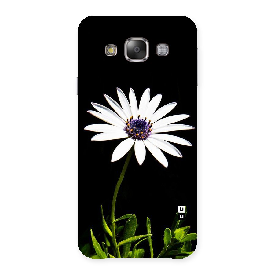 Flower White Spring Back Case for Galaxy E7