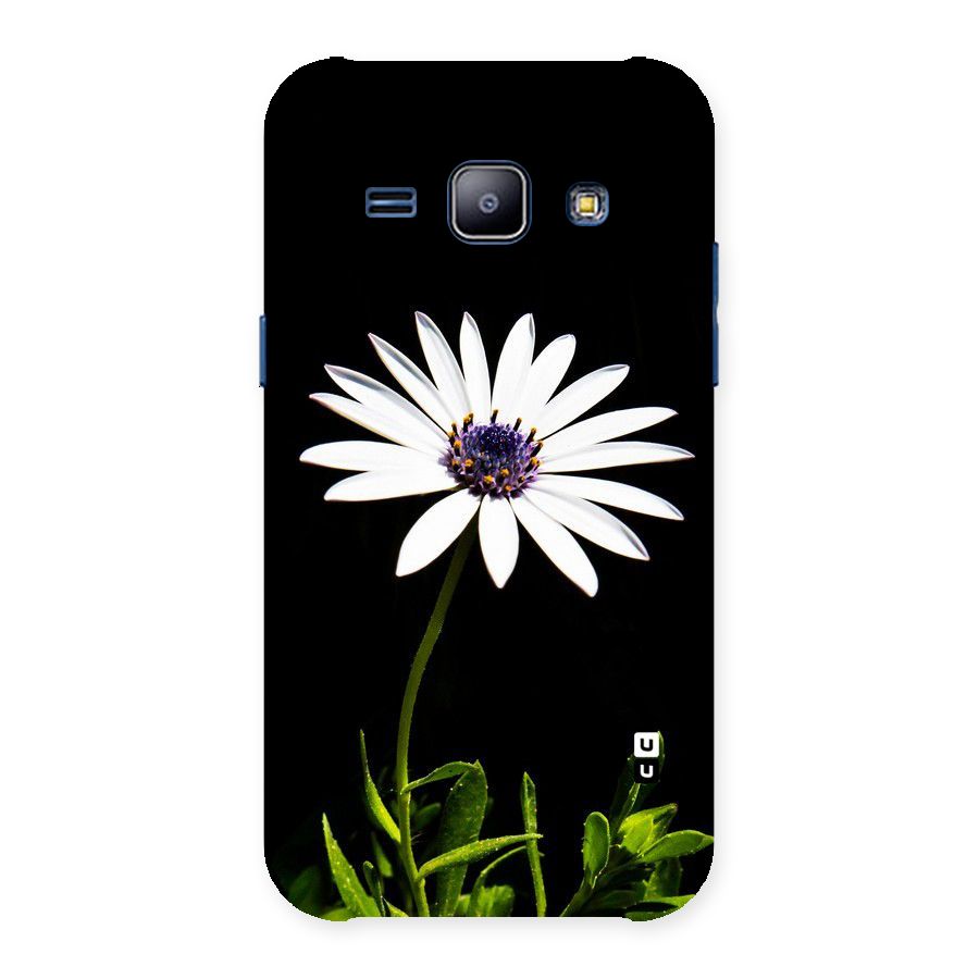 Flower White Spring Back Case for Galaxy J1