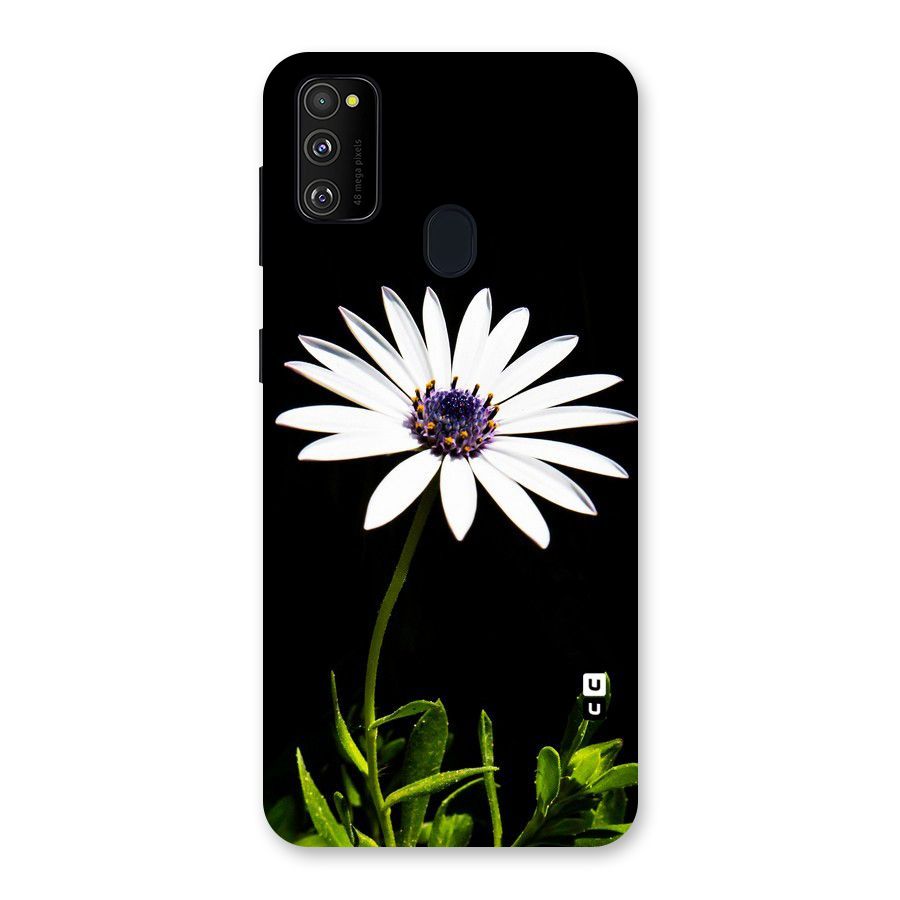 Flower White Spring Back Case for Galaxy M30s