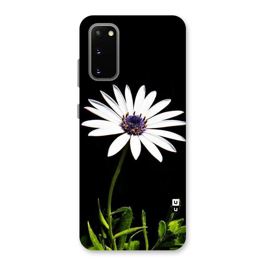 Flower White Spring Back Case for Galaxy S20