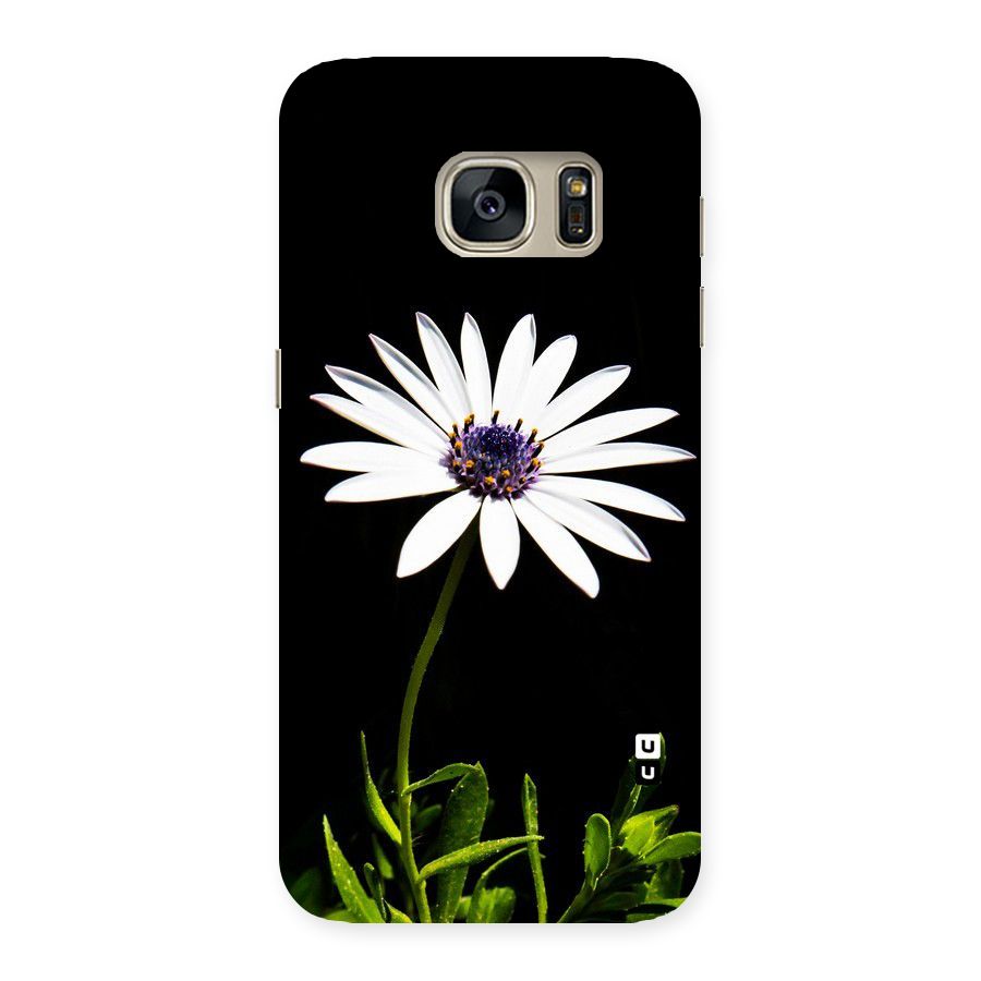 Flower White Spring Back Case for Galaxy S7