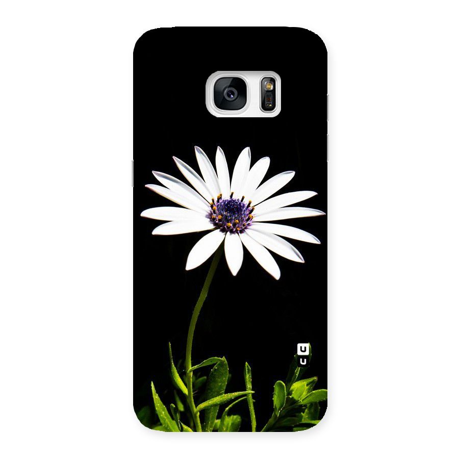 Flower White Spring Back Case for Galaxy S7 Edge