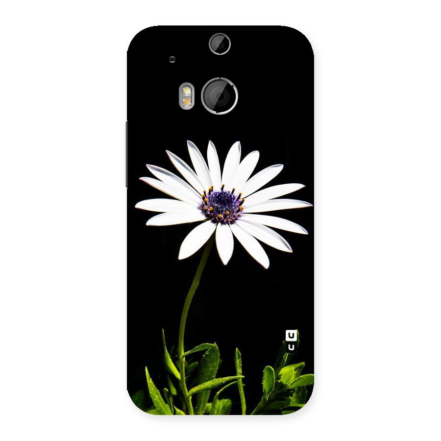 Flower White Spring Back Case for HTC One M8