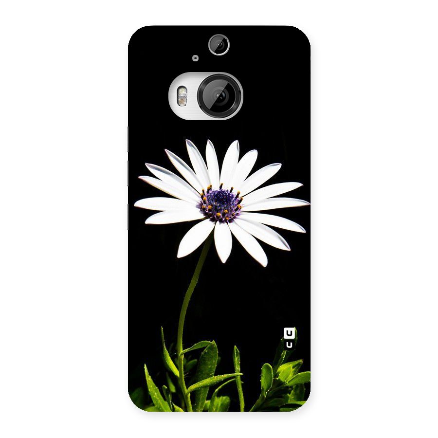 Flower White Spring Back Case for HTC One M9 Plus