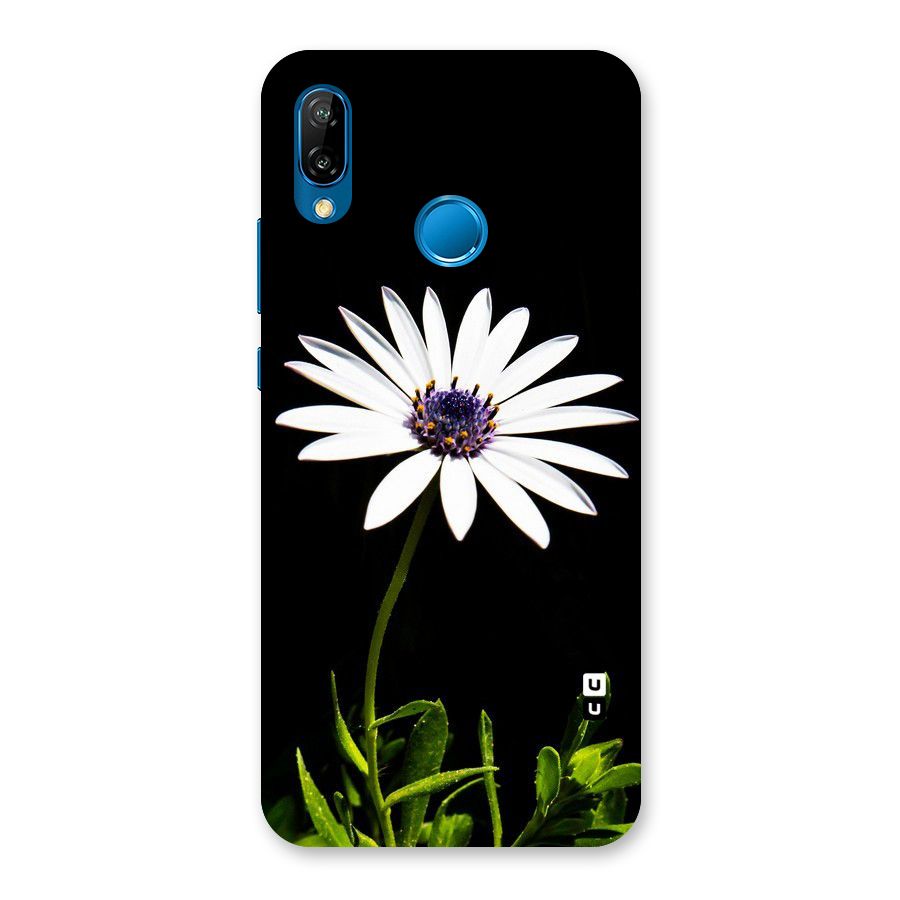 Flower White Spring Back Case for Huawei P20 Lite