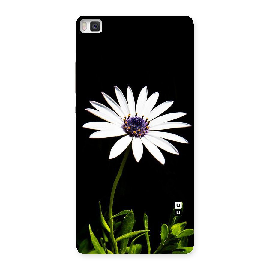 Flower White Spring Back Case for Huawei P8