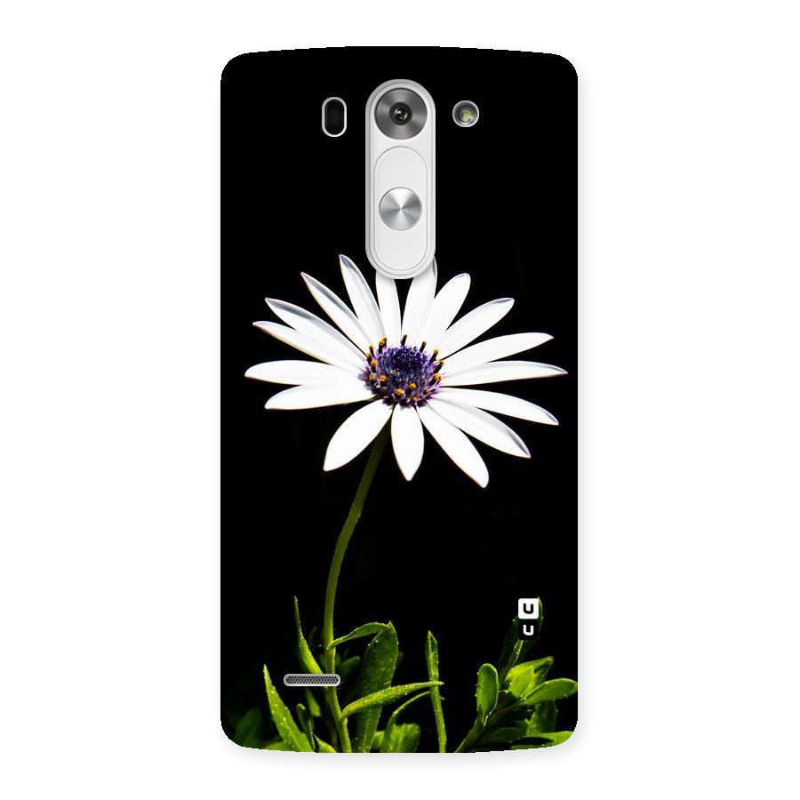 Flower White Spring Back Case for LG G3 Beat