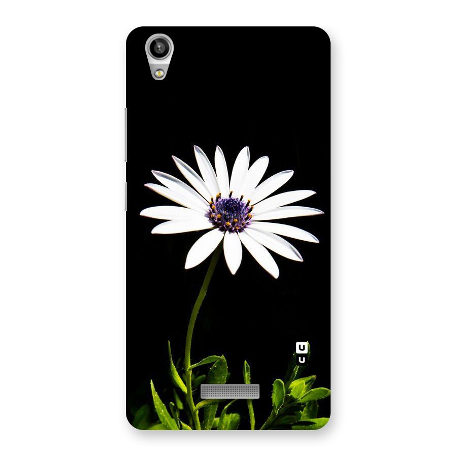 Flower White Spring Back Case for Lava-Pixel-V1