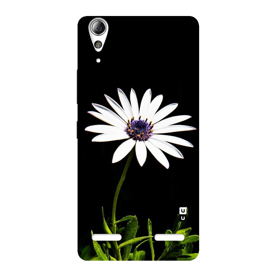 Flower White Spring Back Case for Lenovo A6000