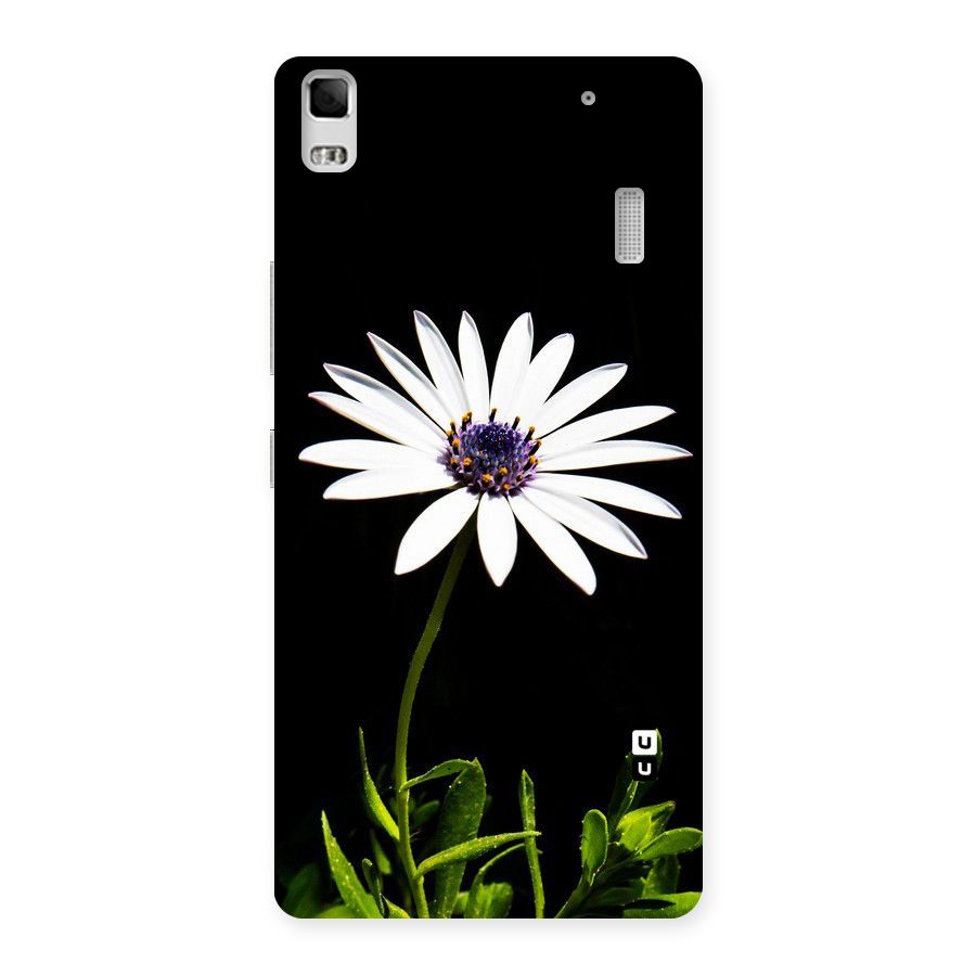 Flower White Spring Back Case for Lenovo A7000
