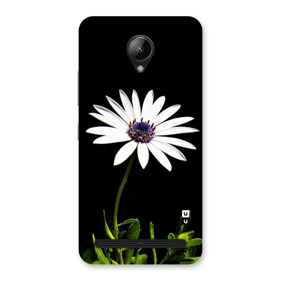 Flower White Spring Back Case for Lenovo C2