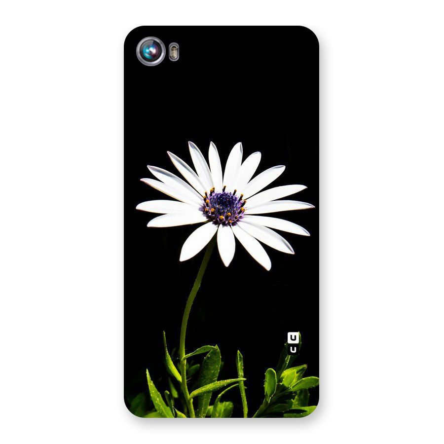 Flower White Spring Back Case for Micromax Canvas Fire 4 A107