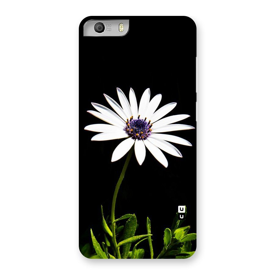 Flower White Spring Back Case for Micromax Canvas Knight 2