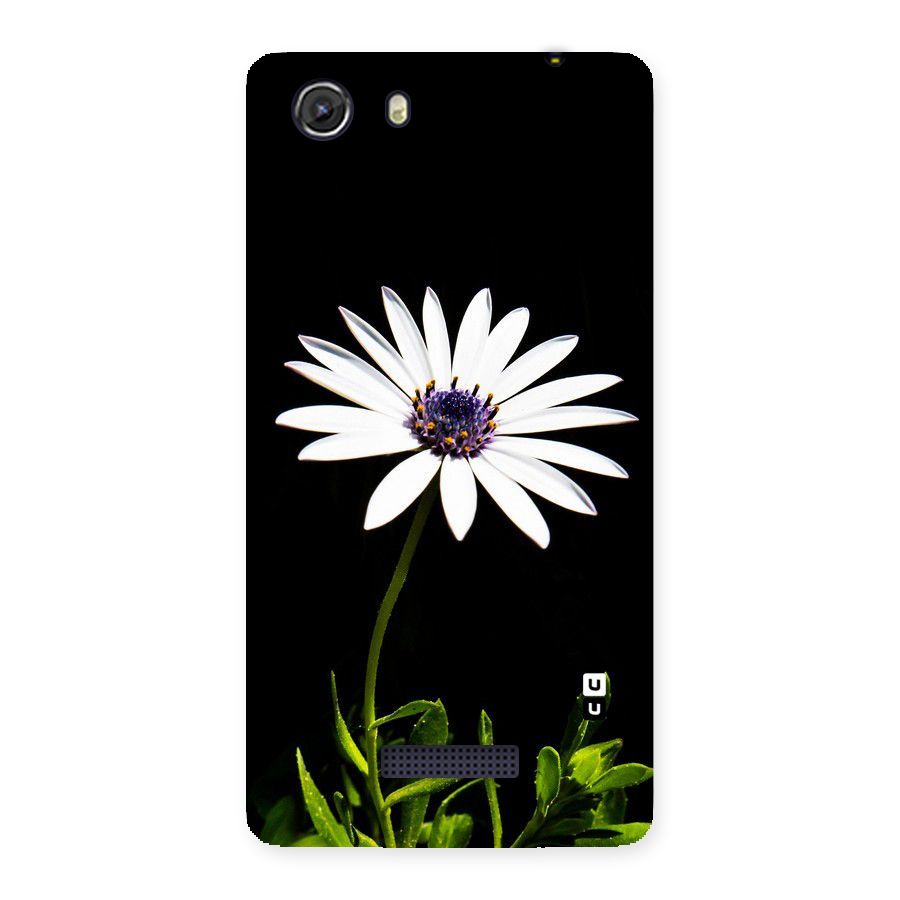 Flower White Spring Back Case for Micromax Unite 3