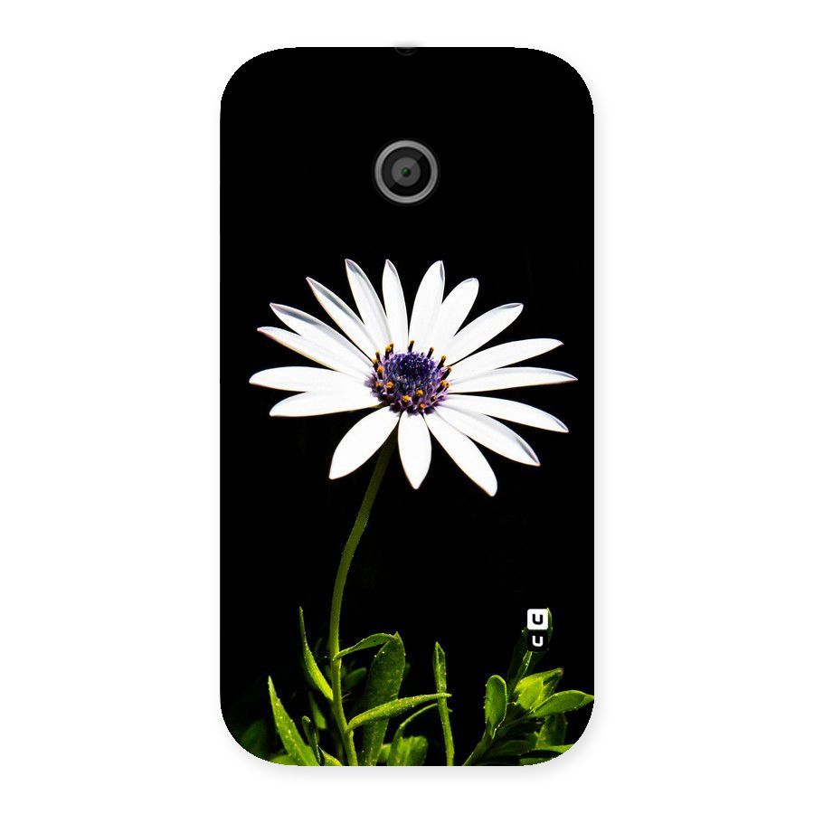 Flower White Spring Back Case for Moto E