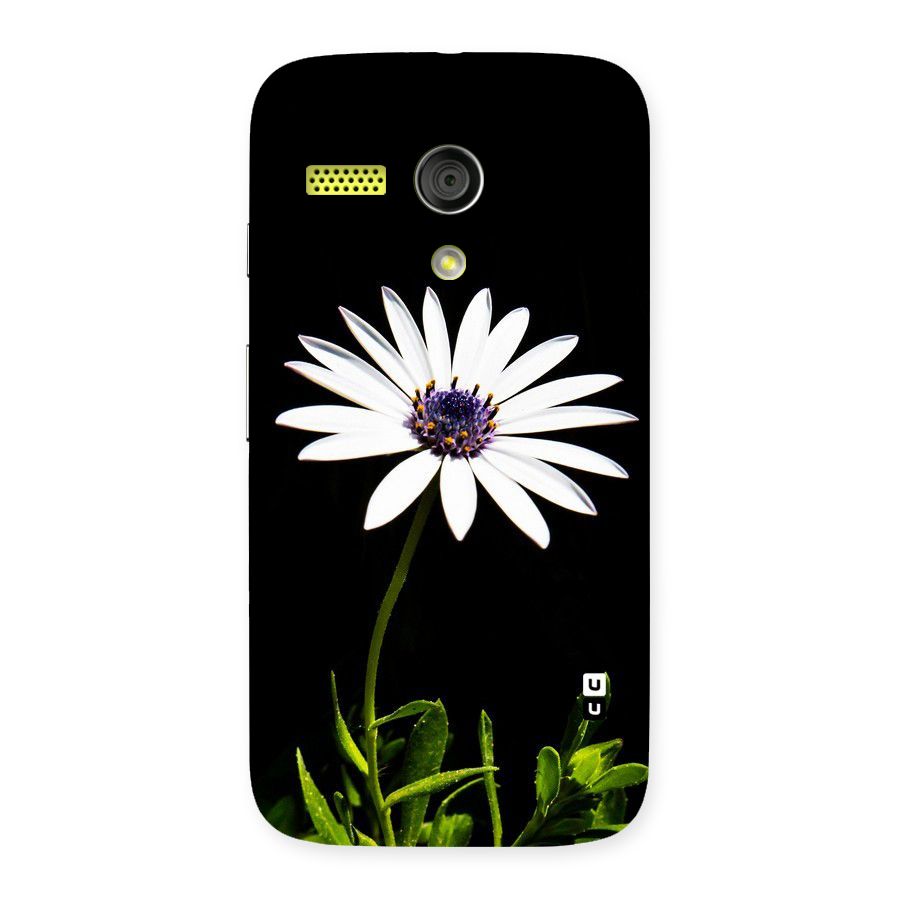 Flower White Spring Back Case for Moto G