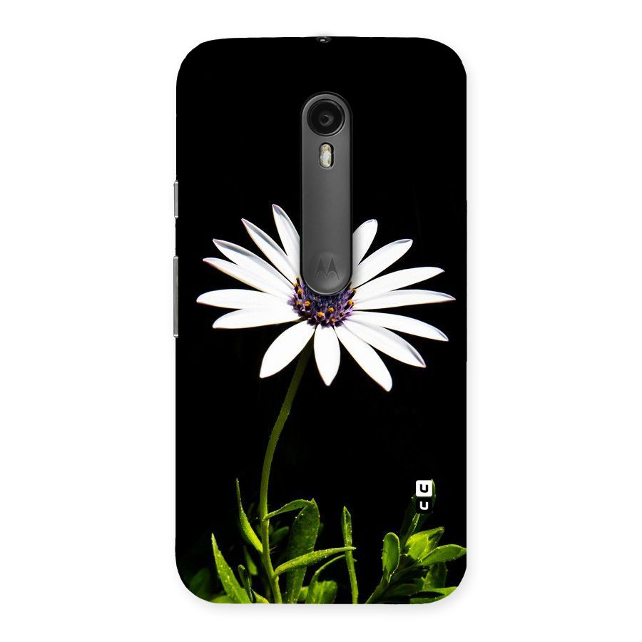 Flower White Spring Back Case for Moto G3