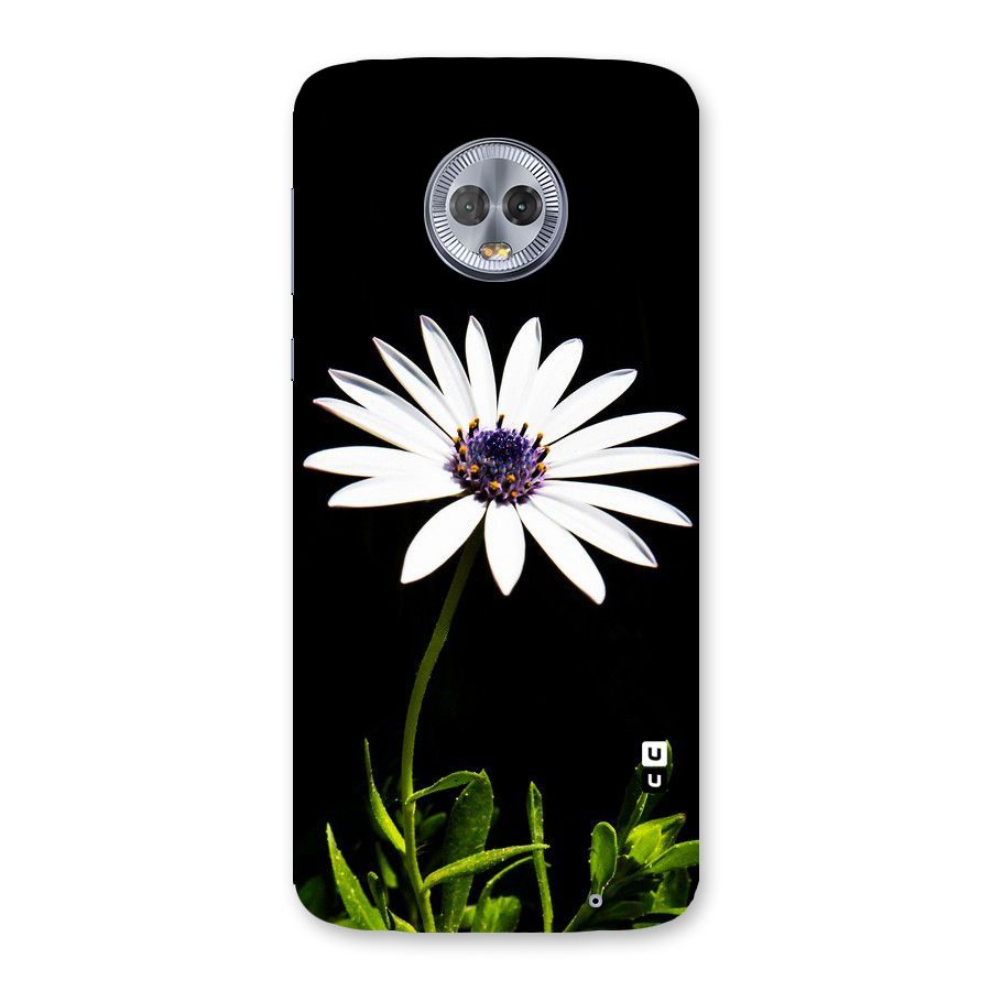 Flower White Spring Back Case for Moto G6 Plus