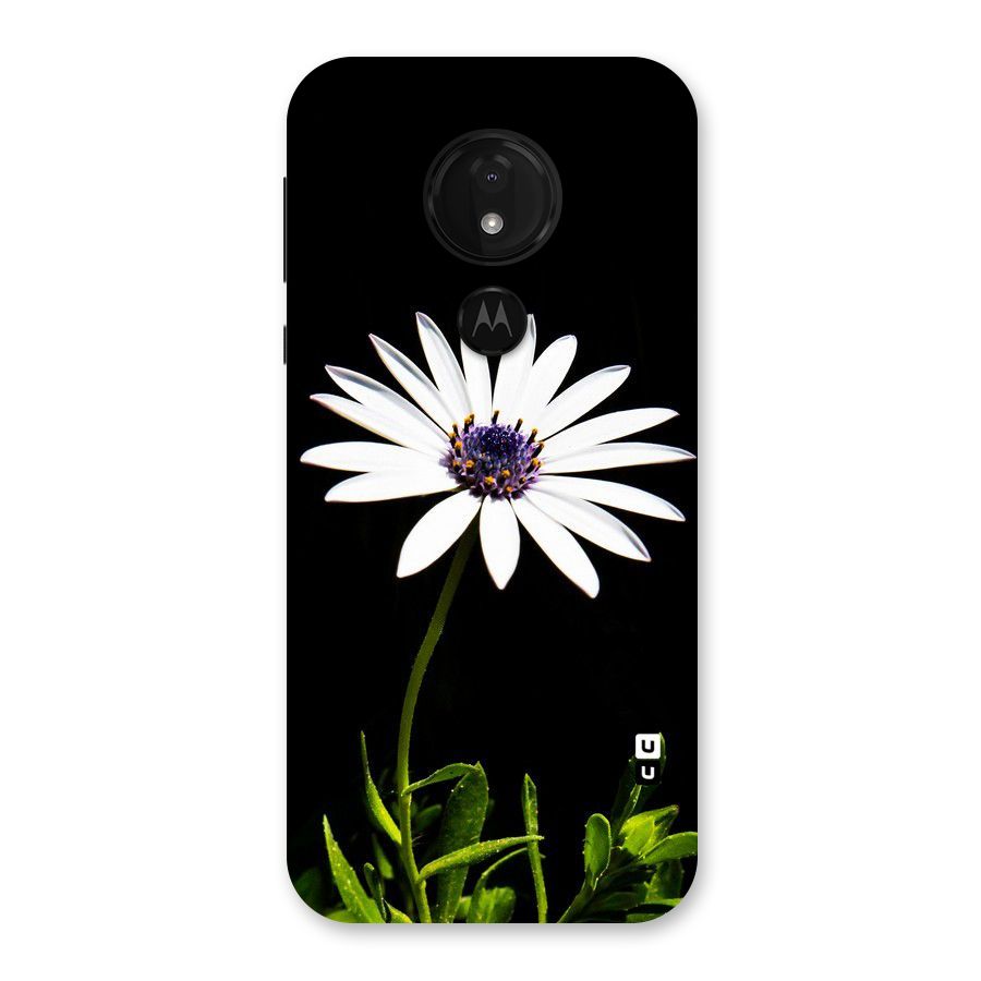 Flower White Spring Back Case for Moto G7 Power