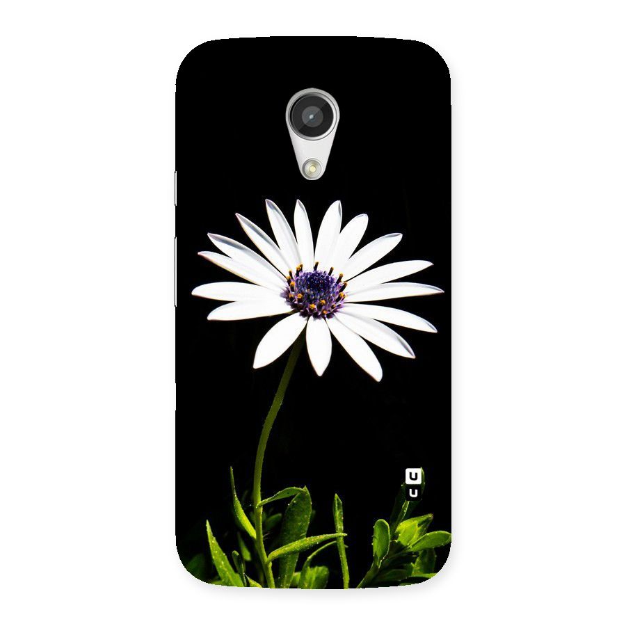 Flower White Spring Back Case for Moto G 2nd Gen