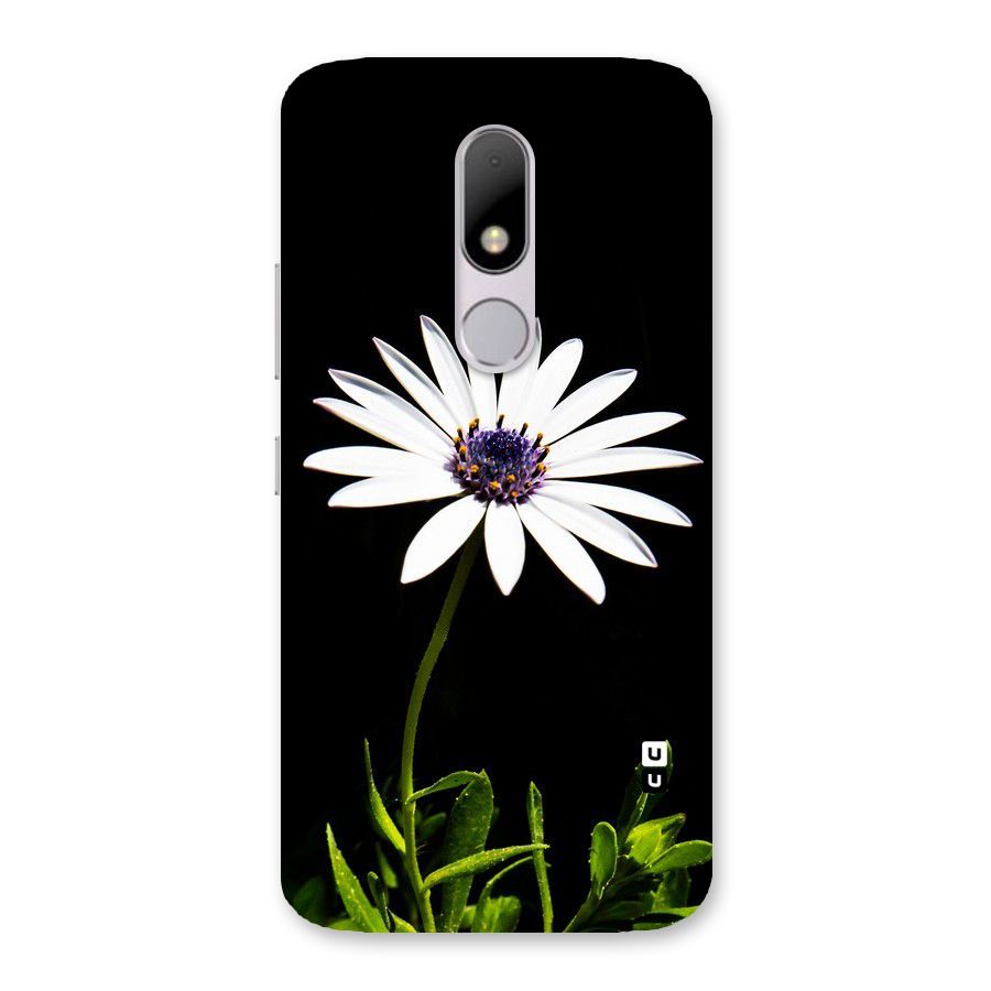 Flower White Spring Back Case for Moto M