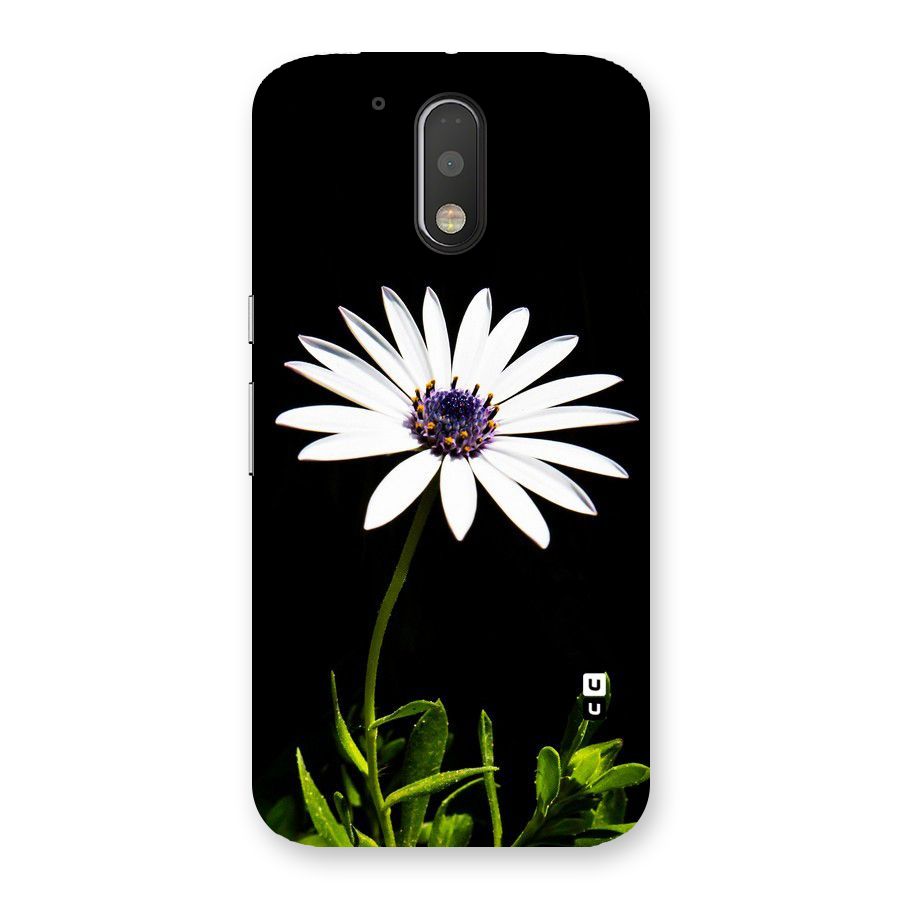 Flower White Spring Back Case for Motorola Moto G4 Plus