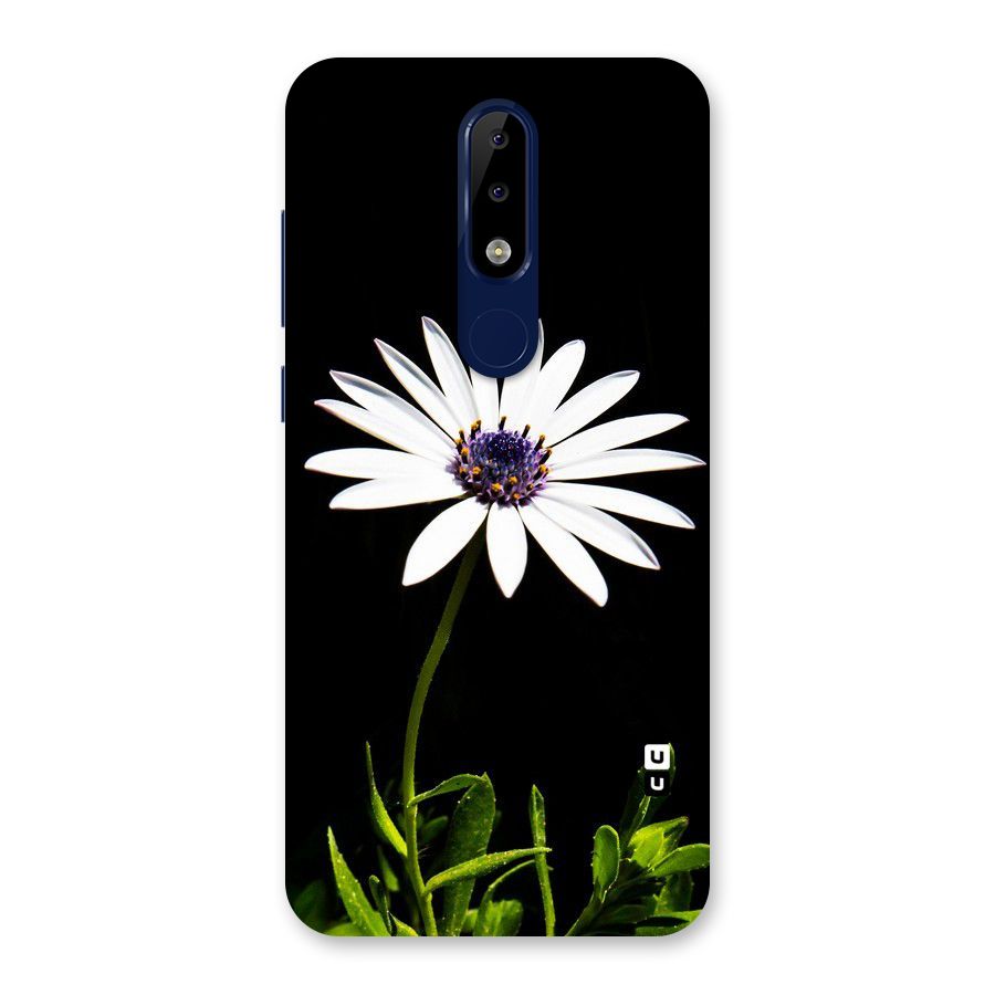 Flower White Spring Back Case for Nokia 5.1 Plus