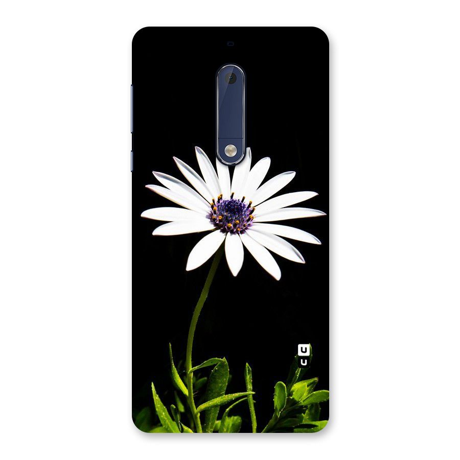 Flower White Spring Back Case for Nokia 5